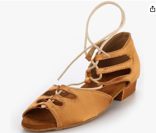 Low heel salsa fashion dance shoes